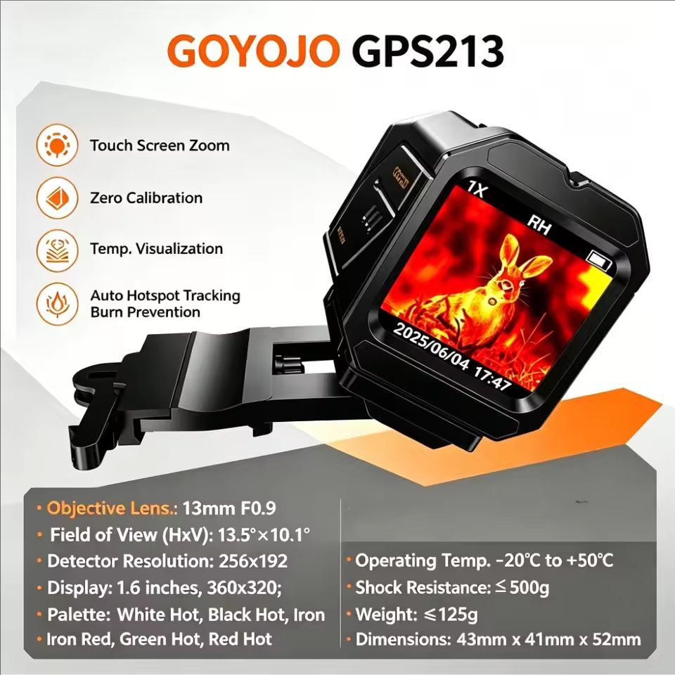 Thermal Imaging Camera 256X192 - GOYOJO มินิทัช อินฟราเรดเทอร์มอลอิมเมเจอร์ เครื่องถ่ายภาพความร้อน กล้องมองกลางคืน กล้องดิจิตอล