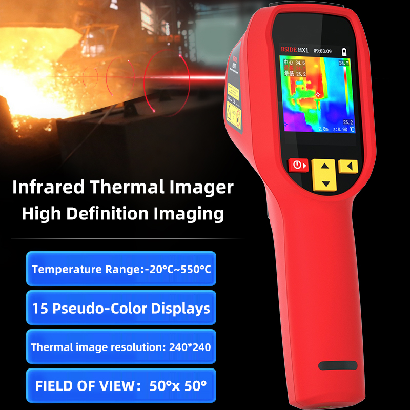 Thermal Imager Pcb Repair - กล้องถ่ายภาพความร้อน HX1 240X240 เครื่องวัดอุณหภูมิอินฟราเรด สำหรับซ่อมแซม PCB,