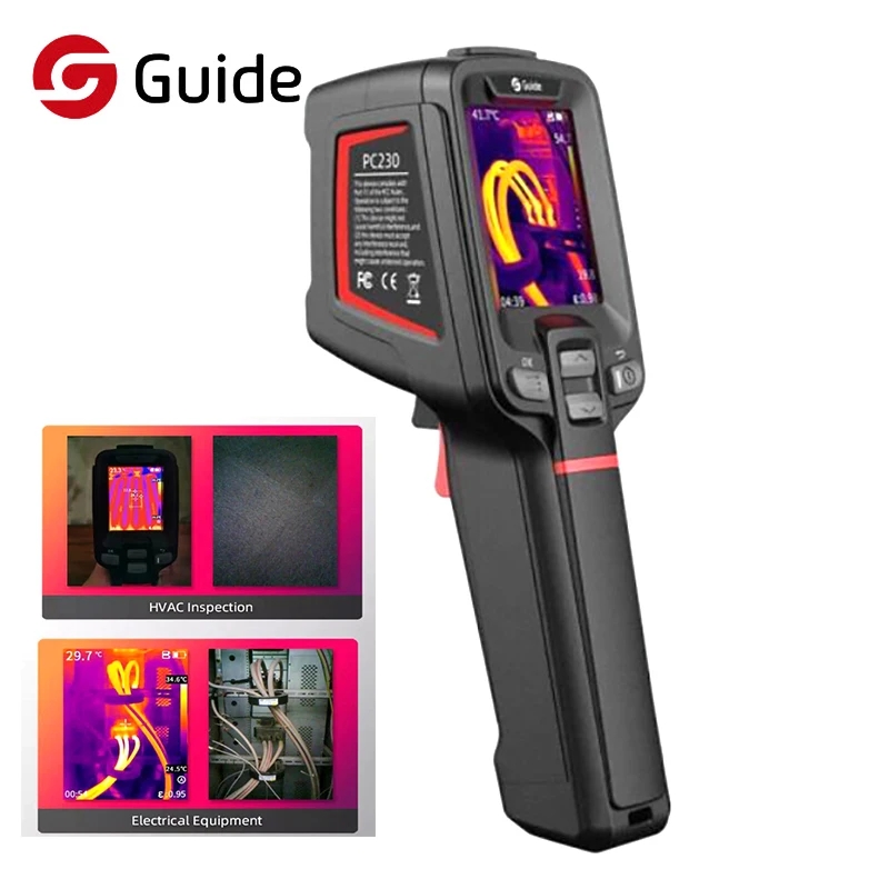 Thermal Imaging Camera 256X192 - กล้องถ่ายภาพความร้อนแบบมือถือ Guide PC230 ระบบโฟกัสอัตโนมัติ กล้องถ่ายภาพความร้อนอินฟราเรด 256x192