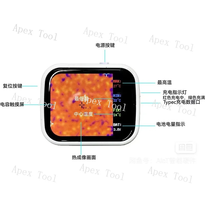 อุปกรณ์ตรวจจับภาพความร้อนแบบพก - Underfloor Heating Thermal Detector บทวิจารณ์และราคา