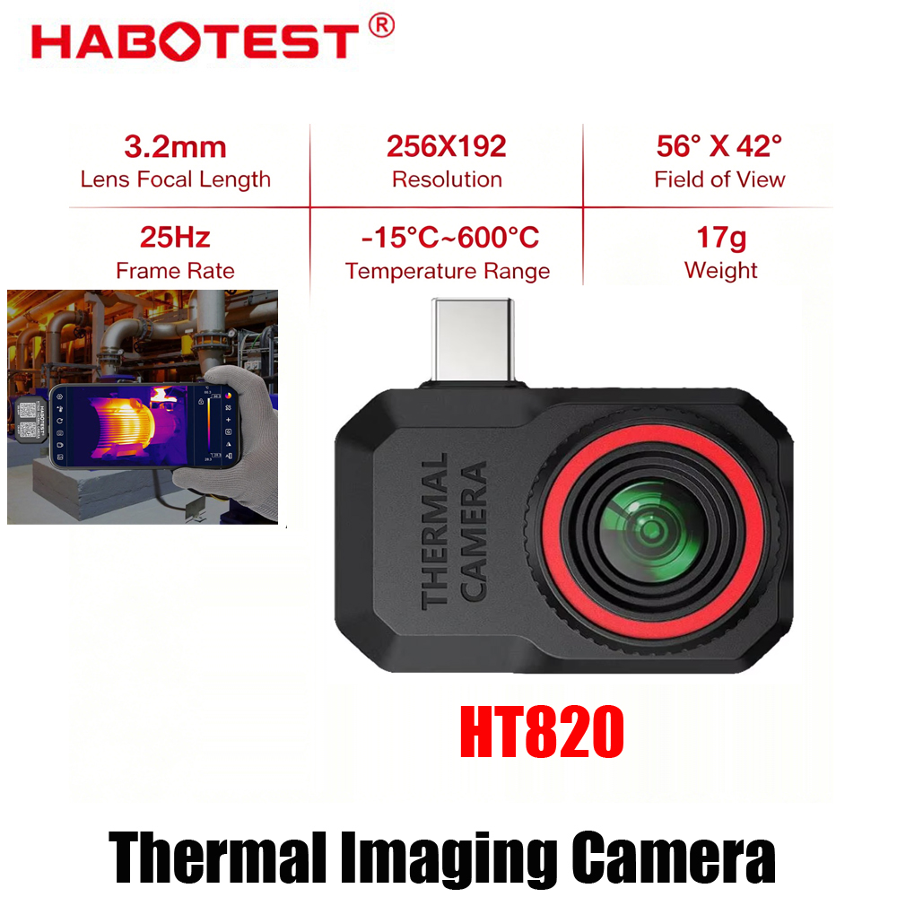 กล้องถ่ายภาพความร้อนสำหรับโทรศ - Thermal Imaging Camera 256X192 บทวิจารณ์และราคา