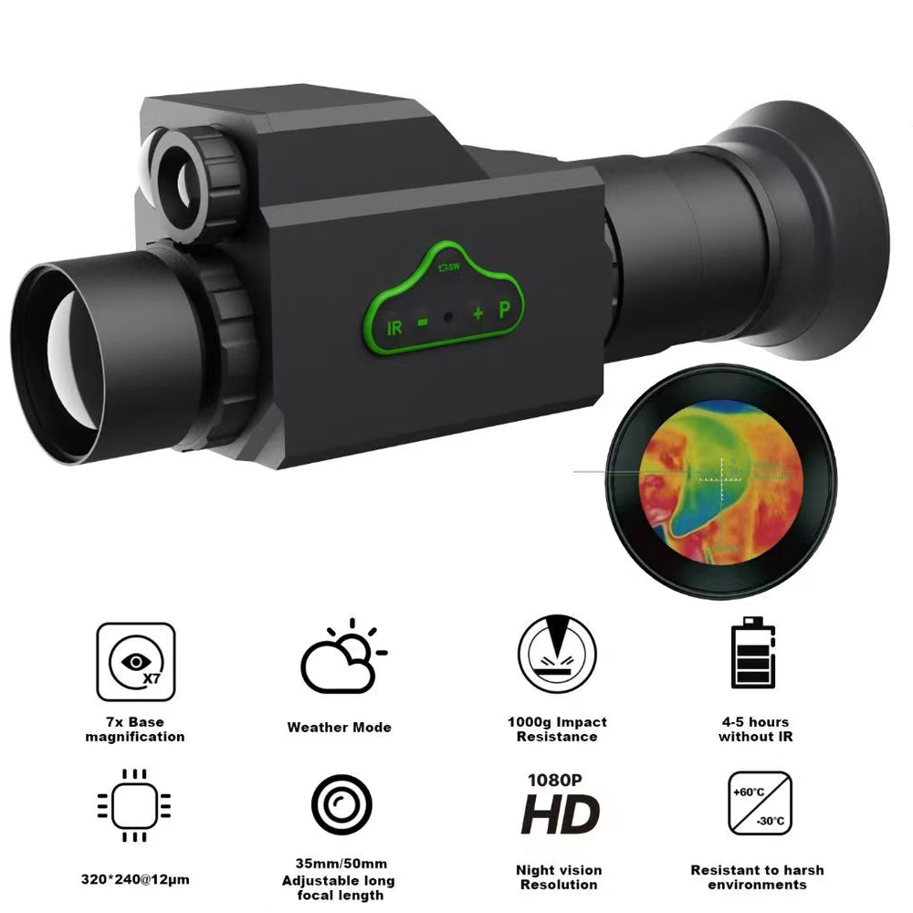 กล้องโทรทรรศน์แบบสวมศีรษะรุ่น  - Thermal Scope Night Vision Monocular บทวิจารณ์และราคา