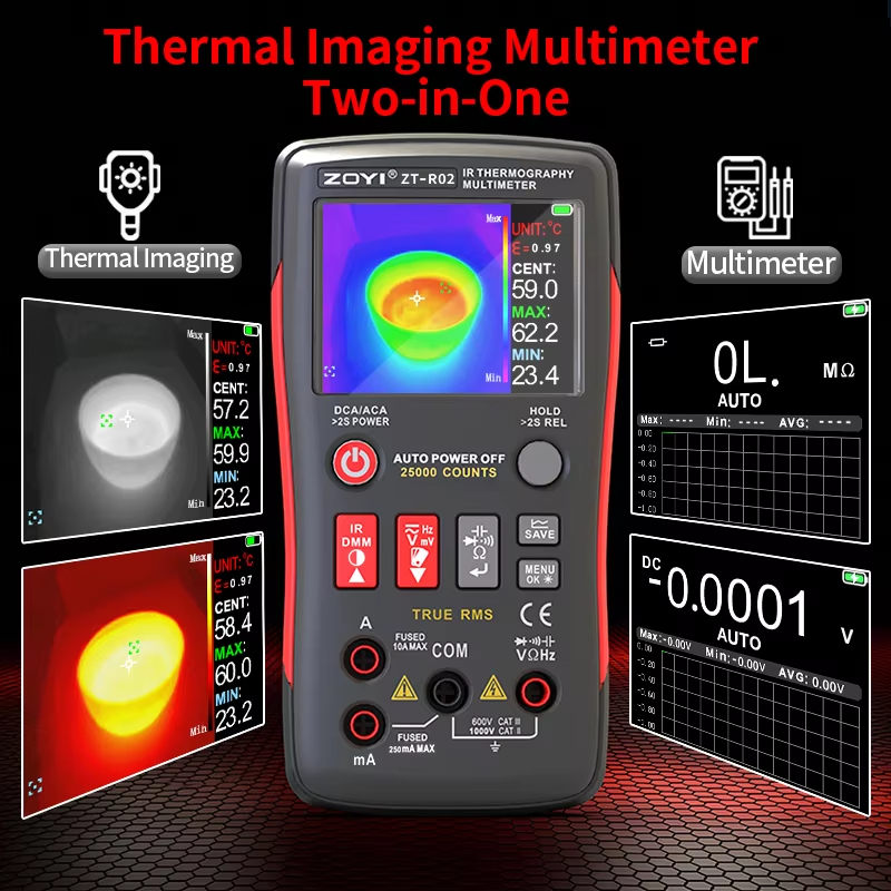 มัลติมิเตอร์แบบรวมความร้อน ZOY - Nf 521 Thermal Imaging Camera บทวิจารณ์และราคา