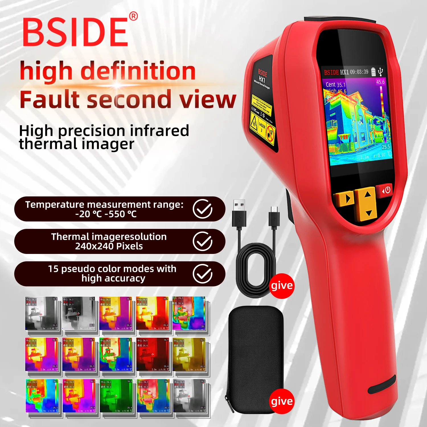 BSIDE HX1 240X240 เครื่องวัดอุ - Thermal Imager Pcb Repair บทวิจารณ์และราคา