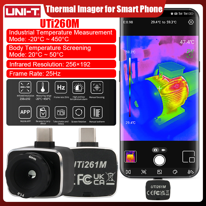 กล้องถ่ายภาพความร้อน UNI-T UTi - Thermal Imaging Camera 256X192 บทวิจารณ์และราคา