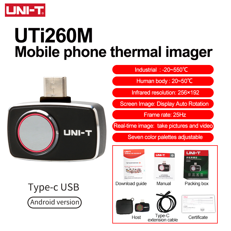 กล้องถ่ายภาพความร้อน UNI-T สำห - Thermal Imaging Camera 256X192 บทวิจารณ์และราคา