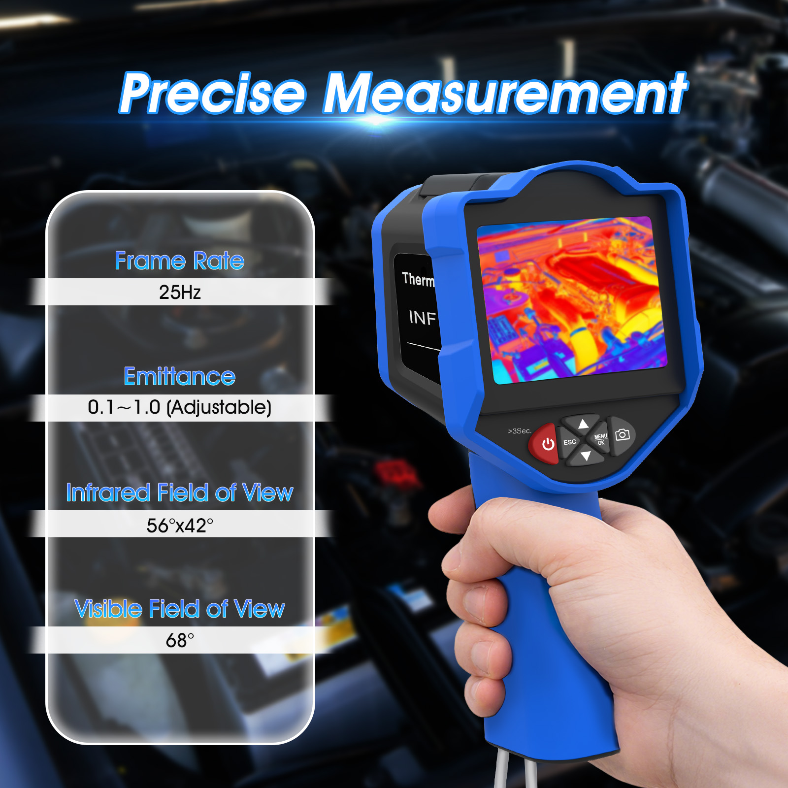 กล้องถ่ายภาพความร้อน 256x192 2 - Thermal Imaging Camera 256X192 บทวิจารณ์และราคา